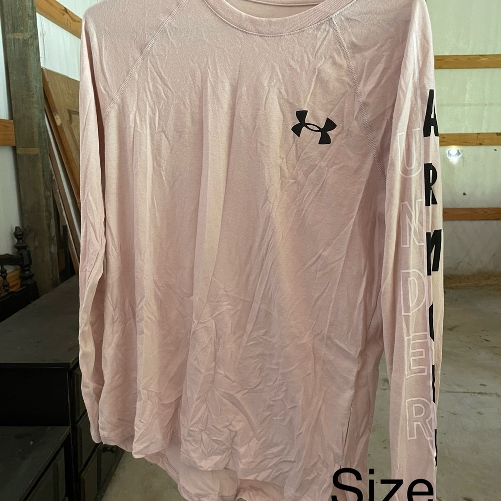 Under Armour Women's Pink Long Sleeve Tee